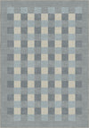 Liam Bordered Blue Washable Rug