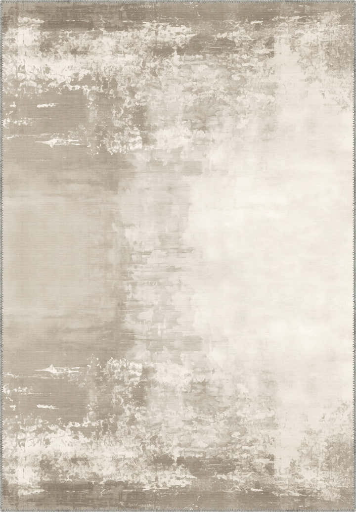 Gabriella Cream Abstract Washable Rug
