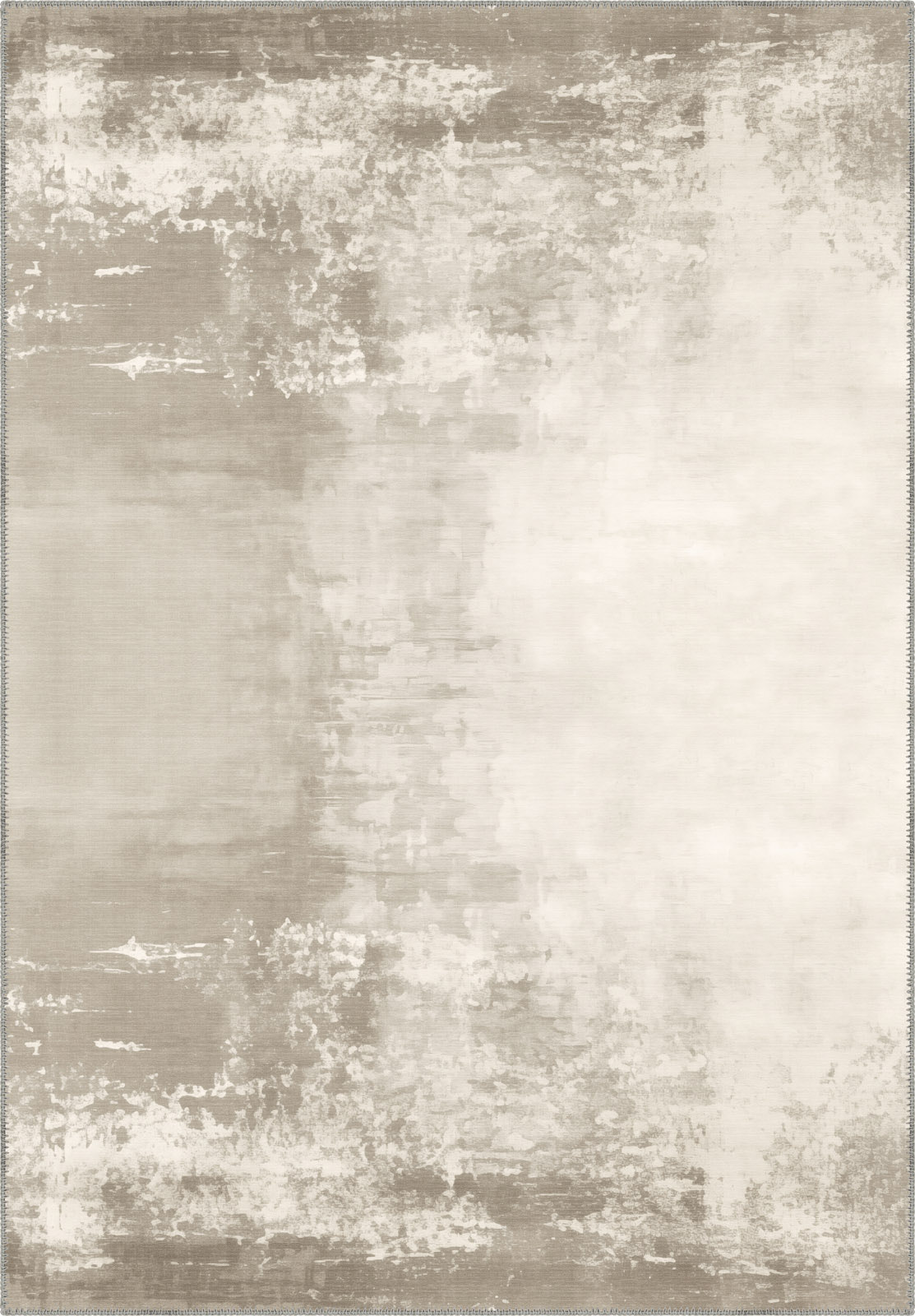 Gabriella Cream Abstract Washable Rug