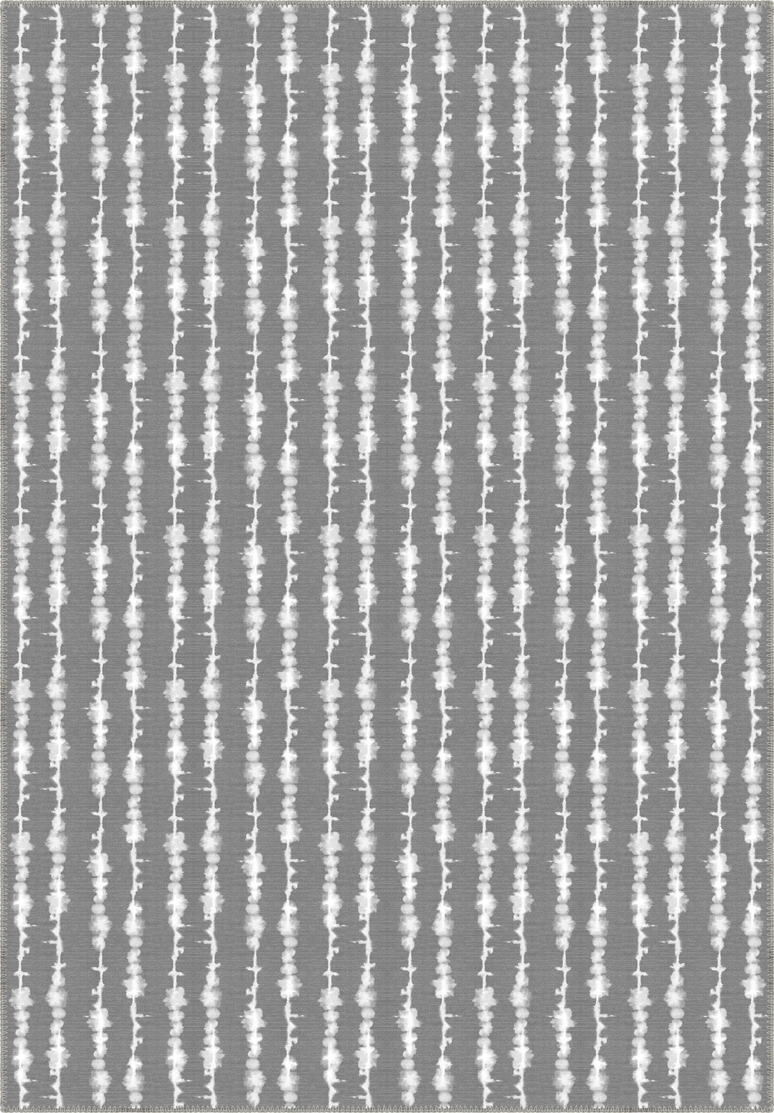 Penelope Grey Striped Washable Rug
