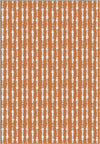Penelope Orange Striped Rug