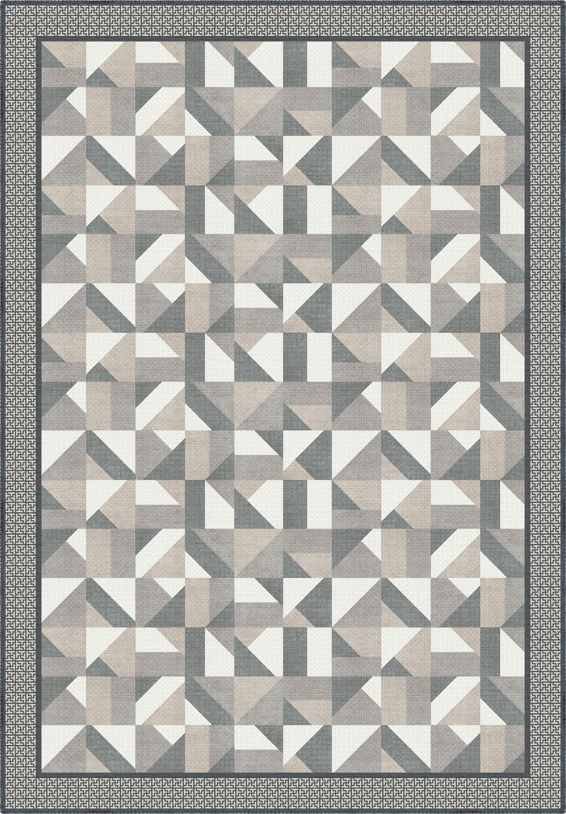 Brooke Geometric Grey Rug