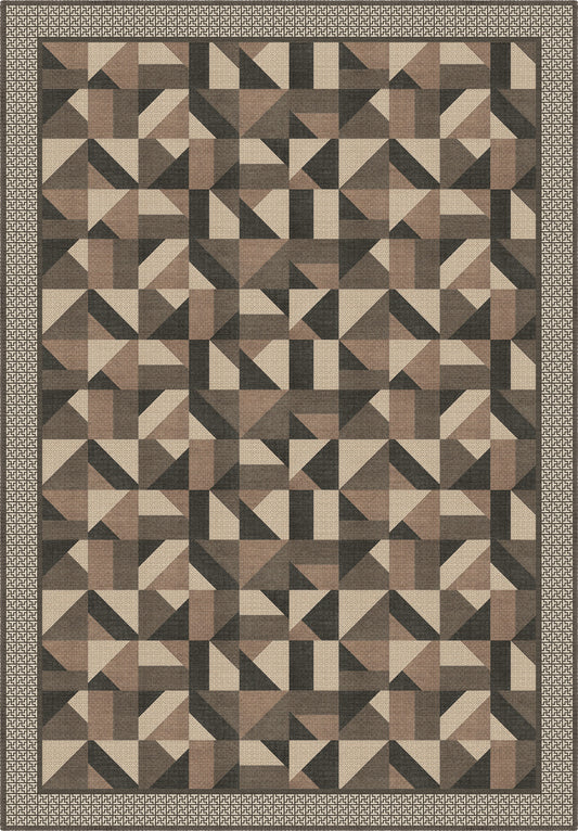 Brooke Brown Geometric Rug