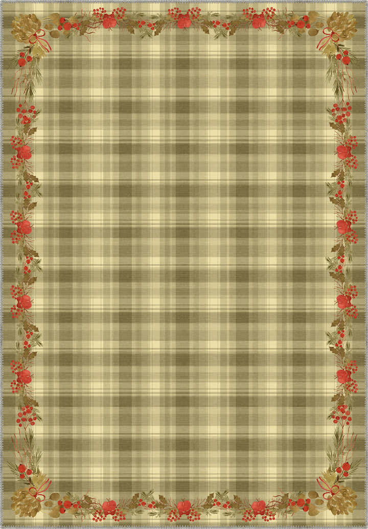 Mercy Green Plaid Christmas Rug