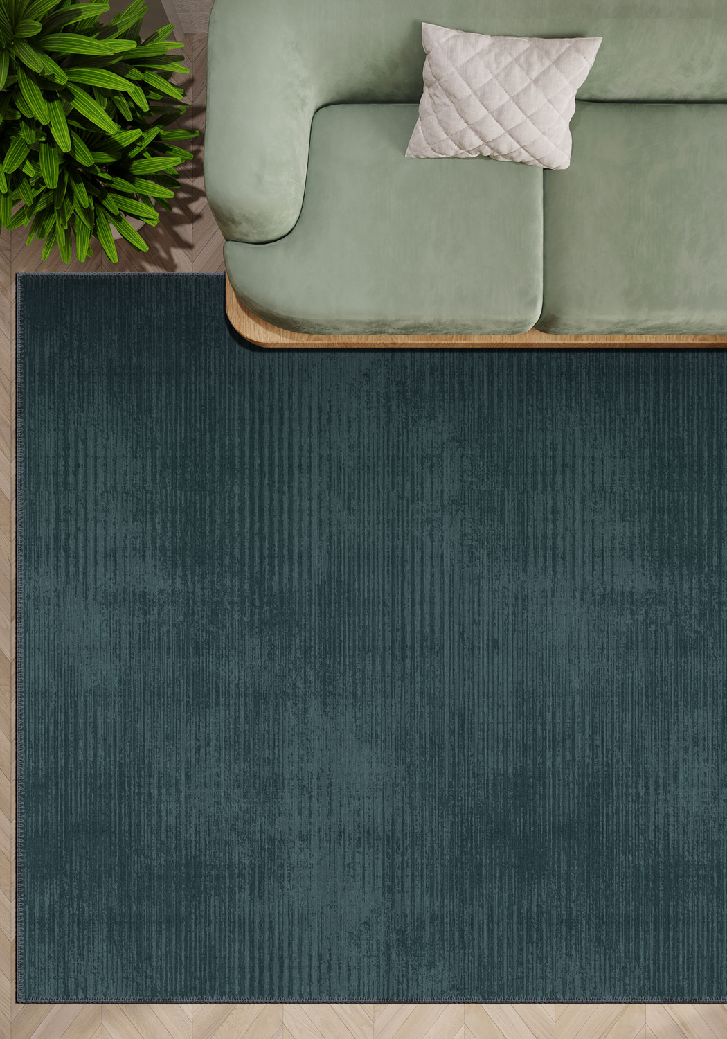 Oliver Deep Teal Rug