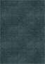 Teal rug with a subtle pattern on a plain background