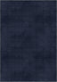 Navy blue rug with a subtle pattern in midnight blue tones.