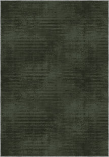 Dark green rug with minimalist striped pattern