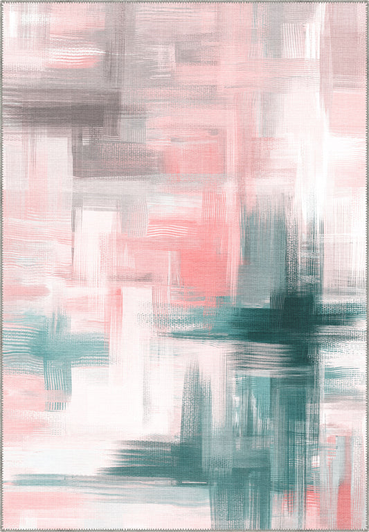 Kasen Abstract Pink Rug