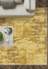 Eli Abstract Yellow Rug