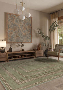 Desmond Green Washable Rug