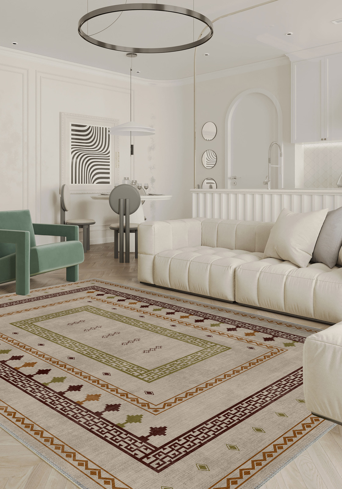 Desmond Colourful Boho Rug