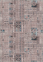 Nora Abstract Washable Pink Rug