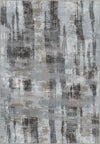 Brianna Grey Abstract Washable Rug