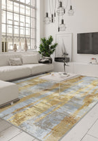 Brianna Abstract Gold Rug