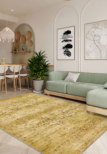 Hudson Yellow Medallion Rug