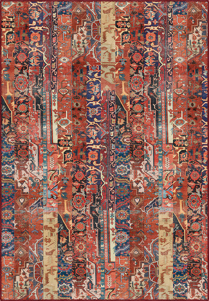 Hawke Patchwork Washable Rug