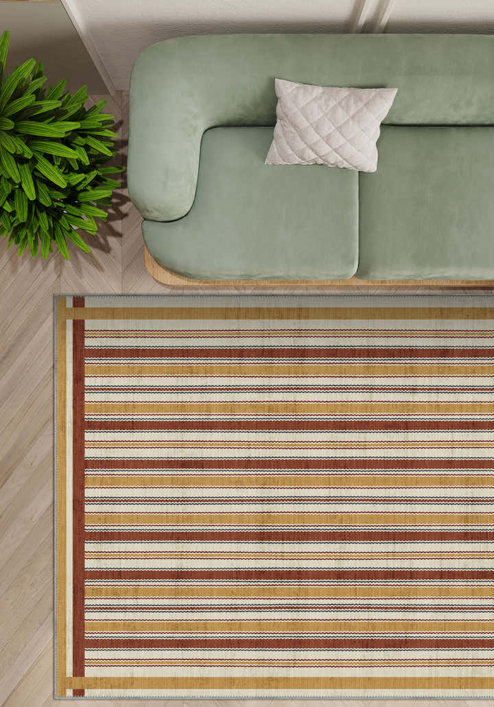 Maris Colourful Bordered Rug