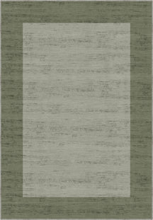 Savannah Bordered Green Rug