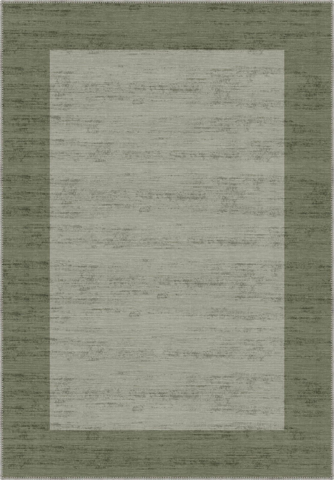 Savannah Bordered Green Rug