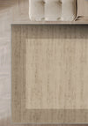 Savannah Bordered Brown Rug