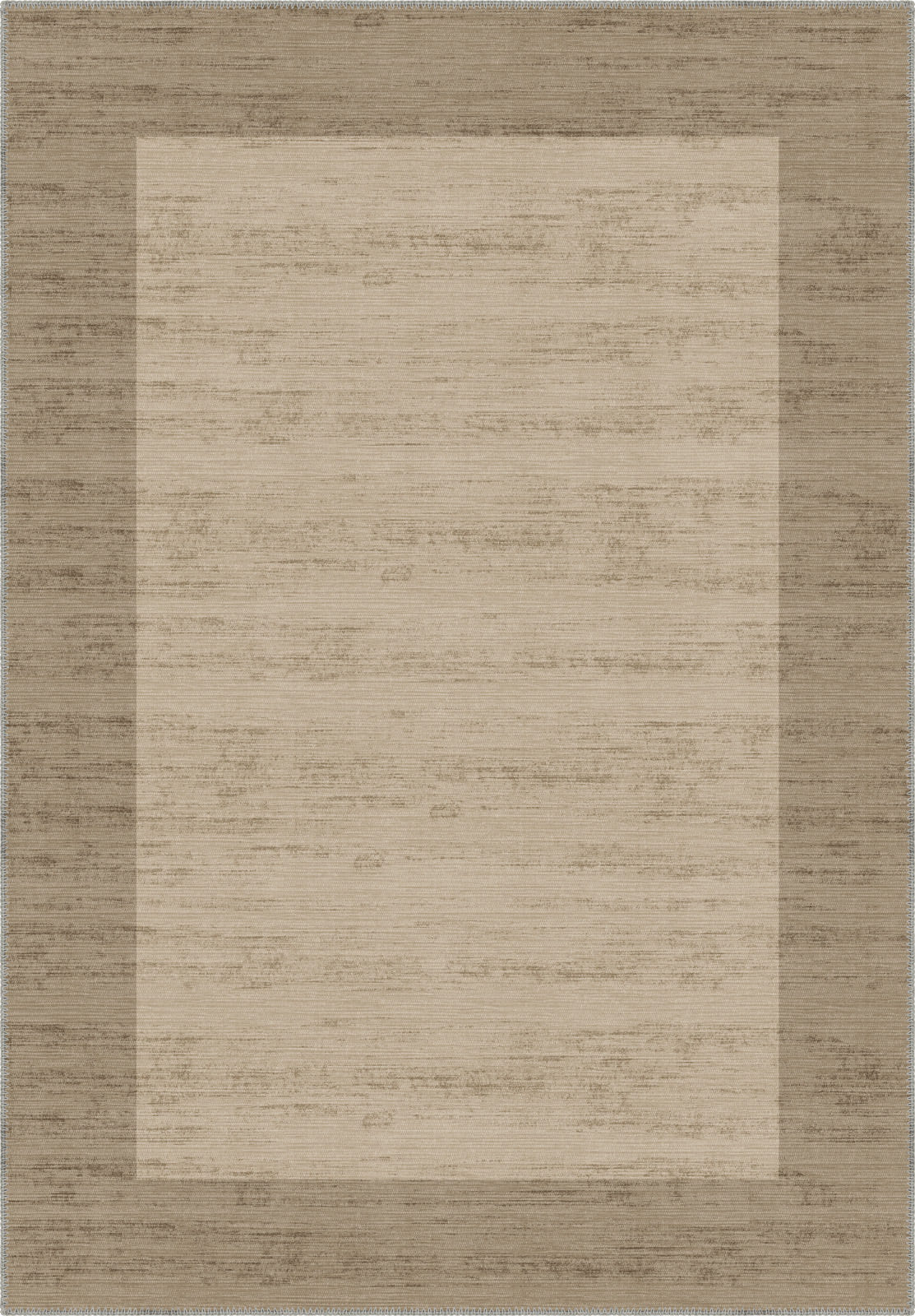 Savannah Bordered Brown Rug