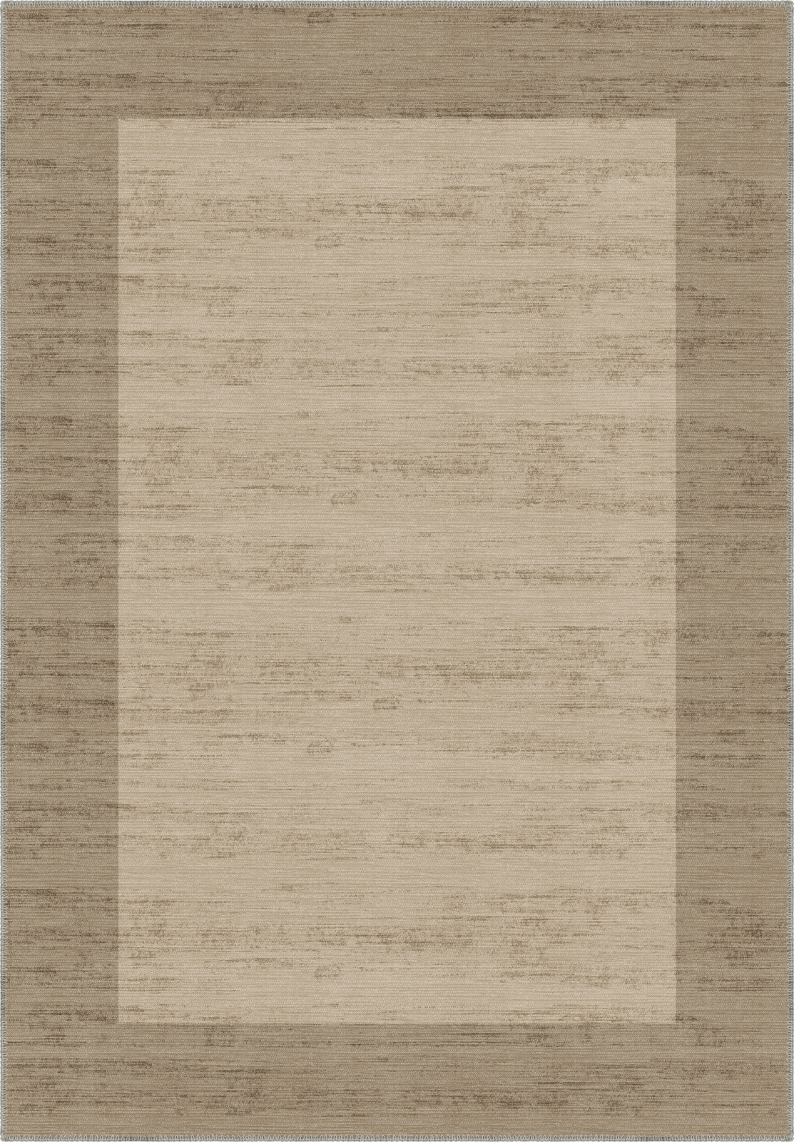 Savannah Bordered Brown Rug