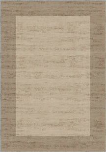 Savannah Bordered Brown Rug
