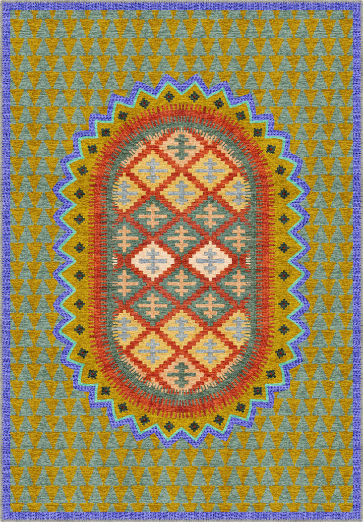 Maria Colourful Vintage Rug