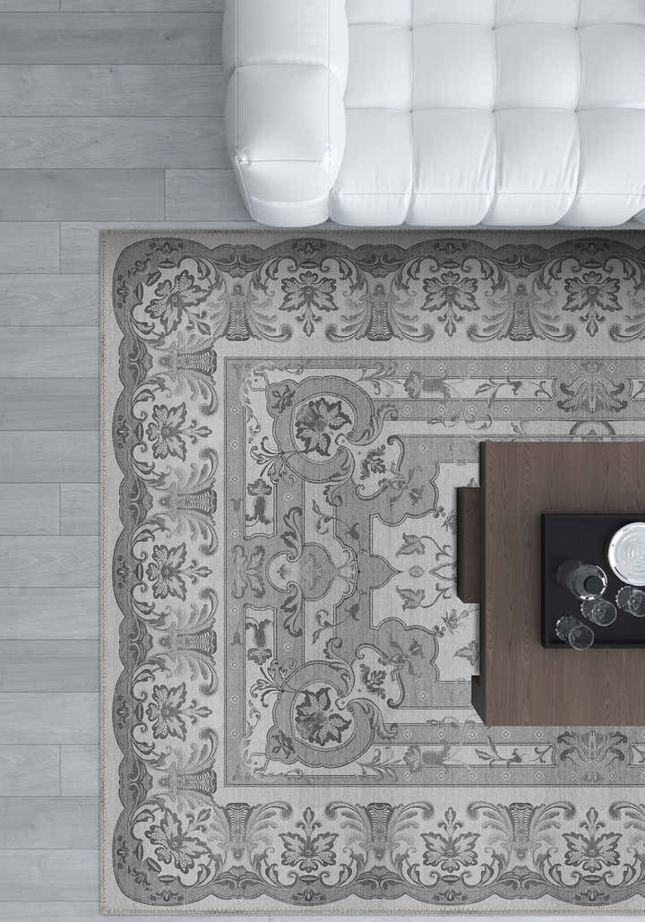 Dorian Grey Medallion Rug