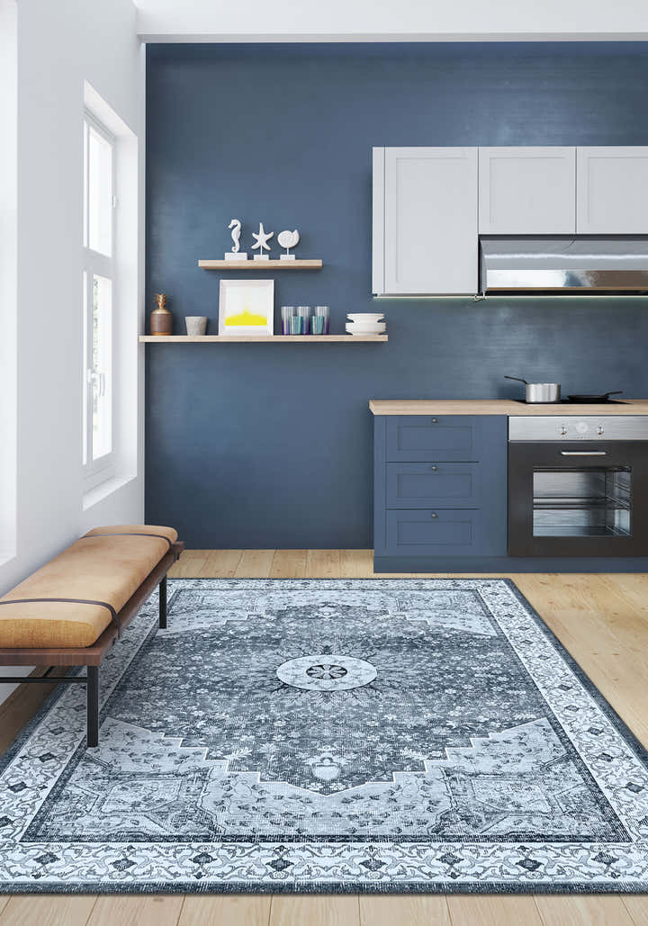 Rhiannon Vintage Navy Rug