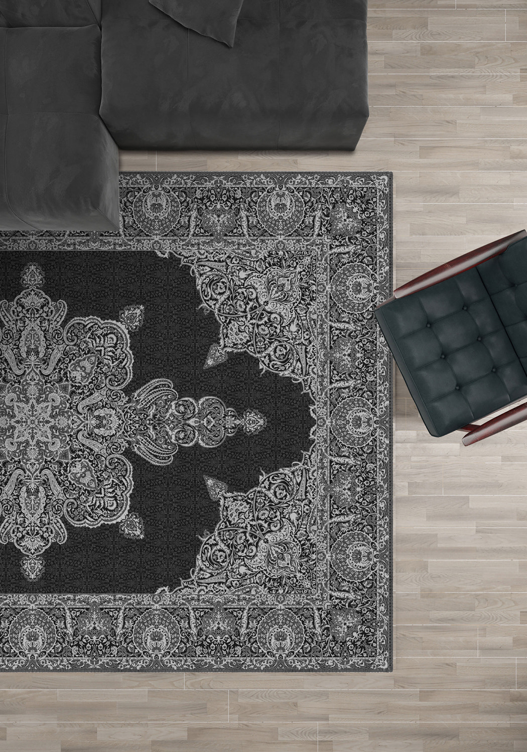 Farinda Persian Inspired Baroque Rug