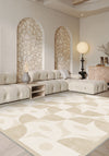 Ondara Cream Geometric Washable Rug