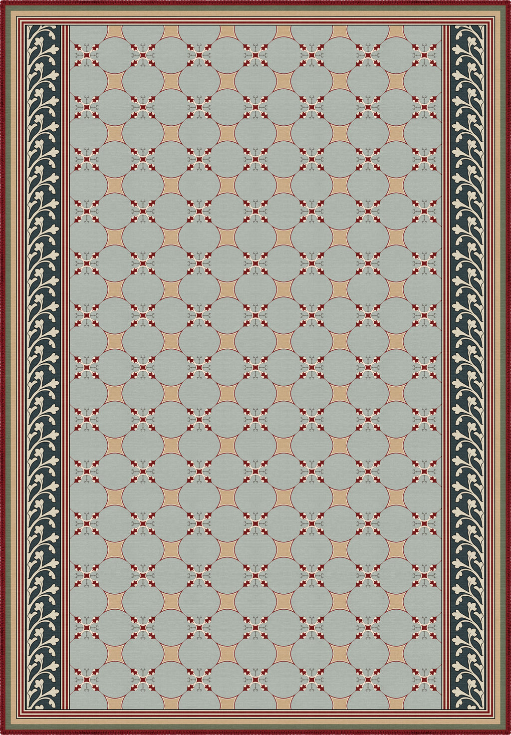 Eloise Vintage Trellis Tile Rug