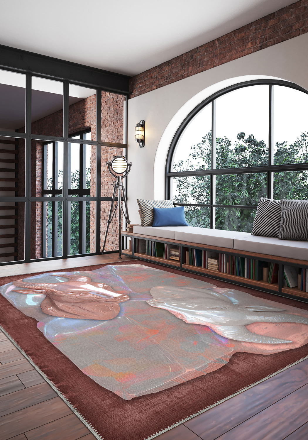 Duality Surrealist 3D Rug