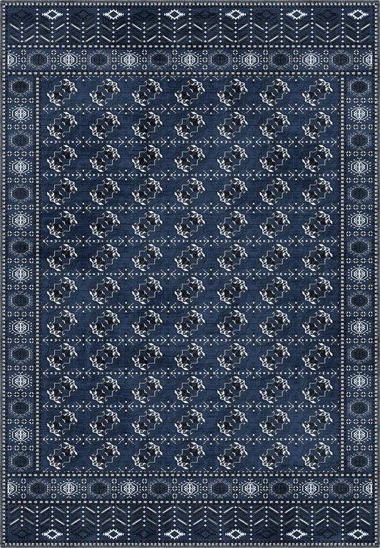 Kael Blue Washable Rug