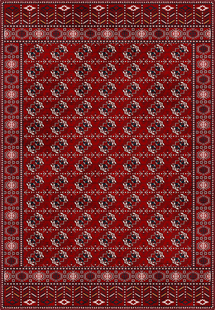 Kael Red Boho Rug