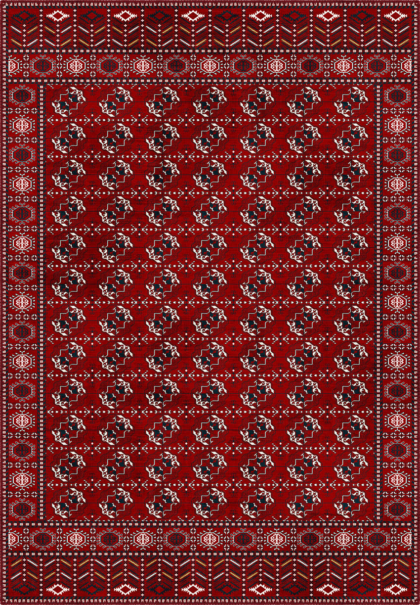 Kael Red Boho Rug