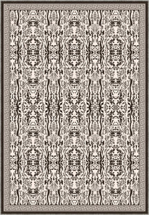 Aveline Brown Damask Rug