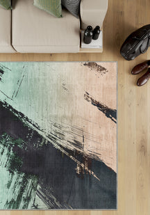Silva Green Abstract Rug