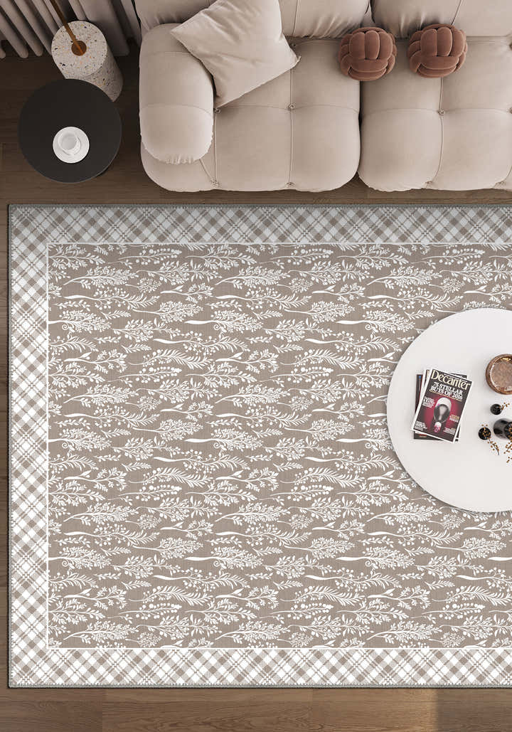 Alder Cottagecore Taupe Rug