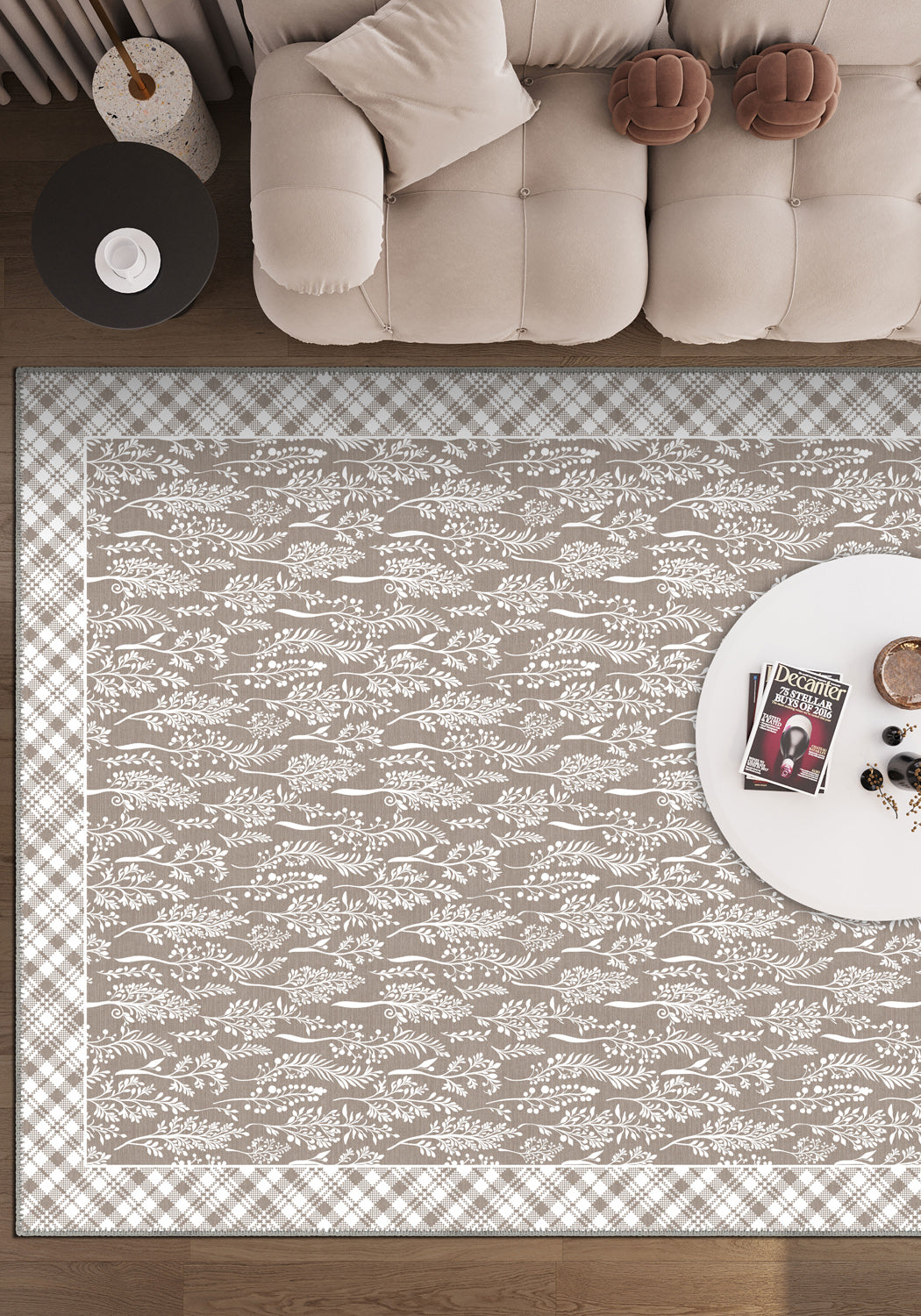 Alder Cottagecore Taupe Rug