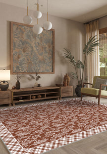 Alder Floral Terracotta Rug