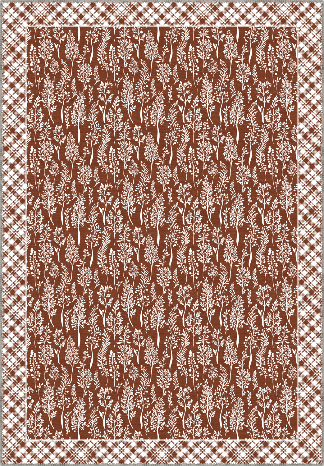Alder Floral Terracotta Rug