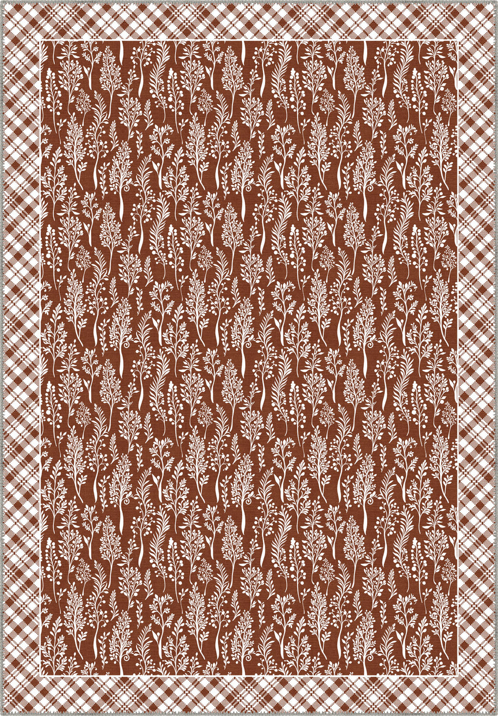 Alder Floral Terracotta Rug