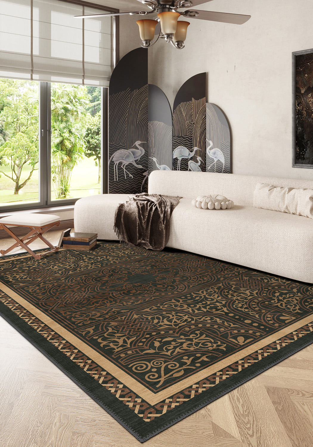Ronan Earthy Ornamental Rug