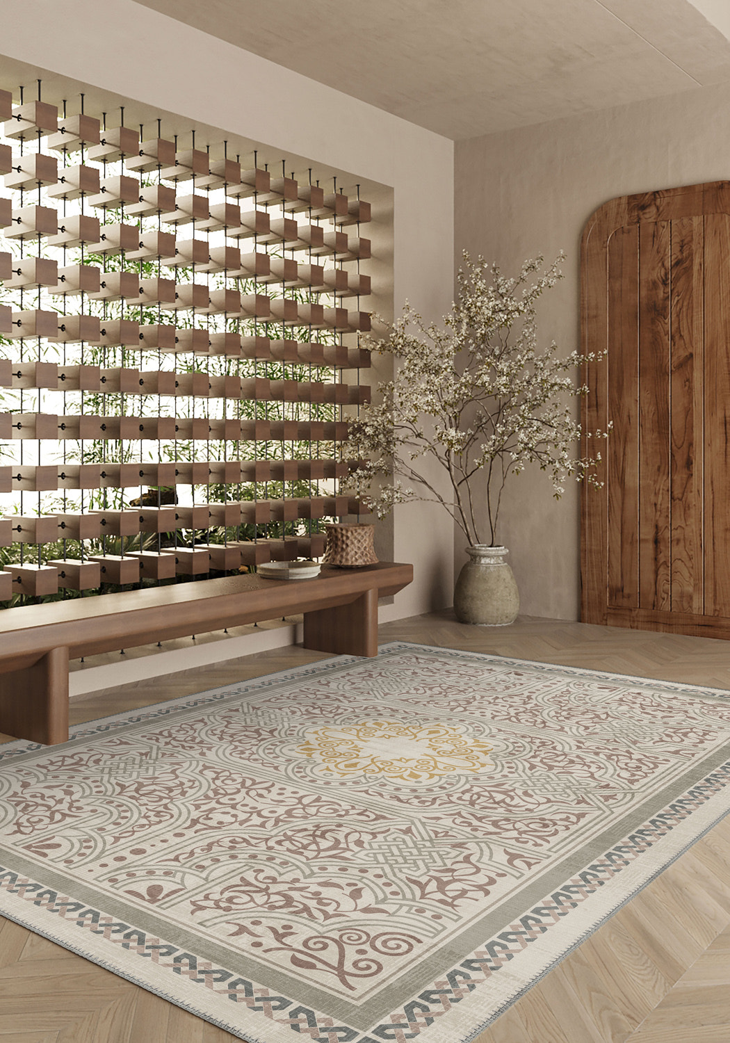 Ronan Celtic Taupe Rug