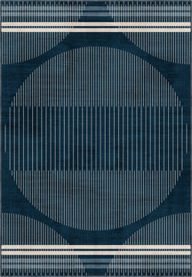 Nathan Blue Modern Rug