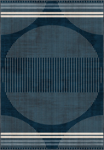 Nathan Blue Modern Rug