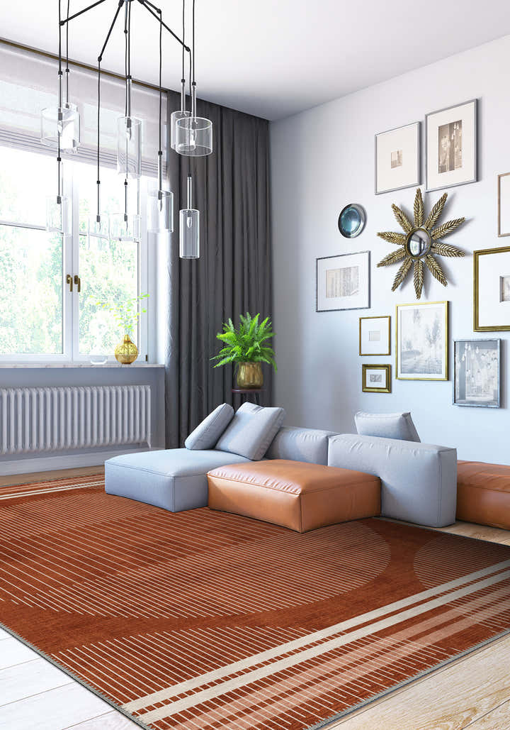 Modern rug for living room.